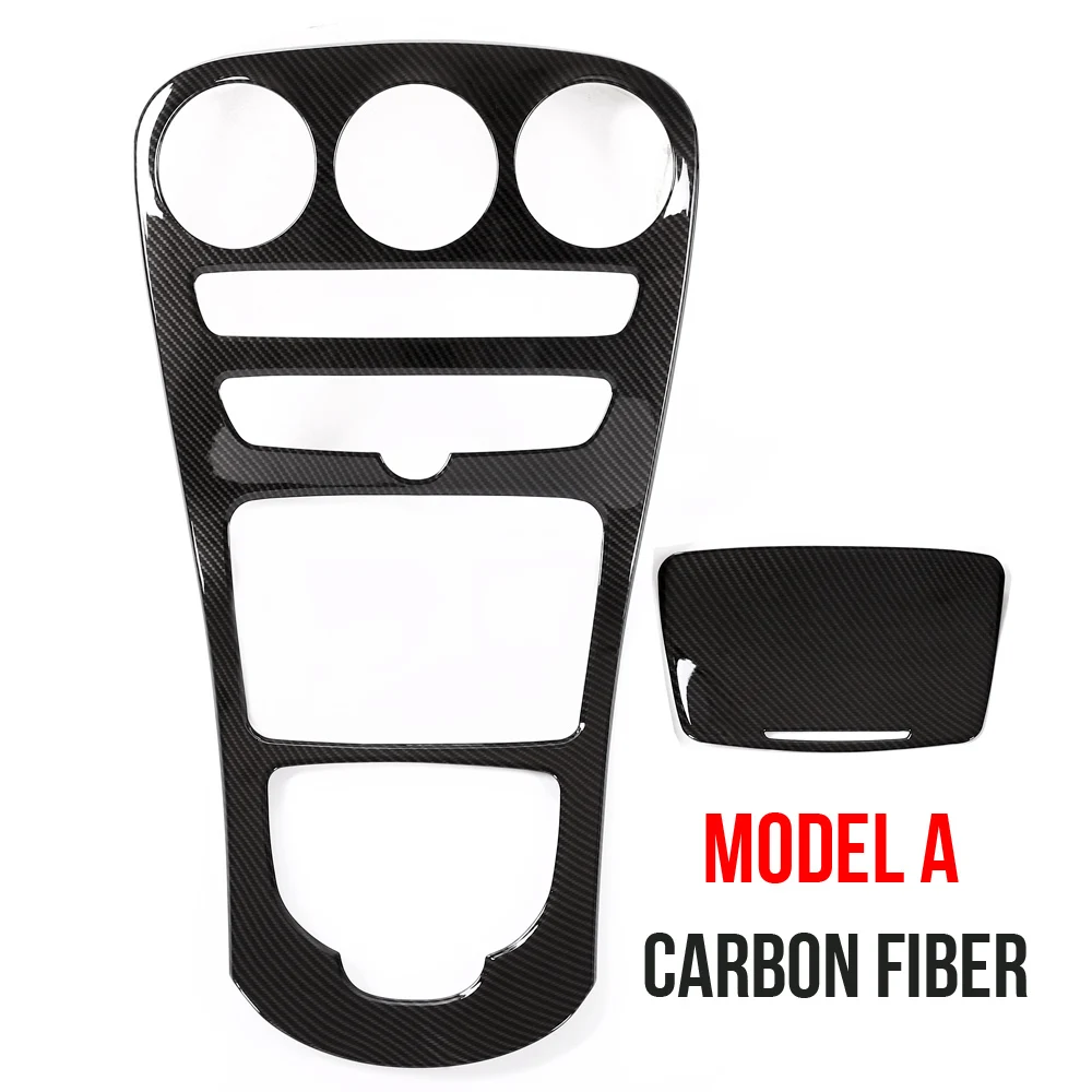 CarbonfiberA Car ABS Center Console Panel Decoration Cover Trim For Mercedes Benz C Class W205 GLC X253 Carbon Fiber Color Sticker - Название цвета: CarbonfiberA