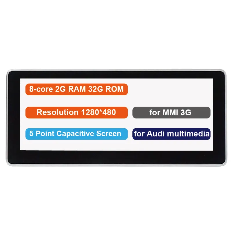 4G ram blue ray Android дисплей для Audi Q5 2009- 10,2" сенсорный экран gps-навигация, радио, стерео тире мультимедийный плеер - Цвет: 8-2-32G for MMI 3G