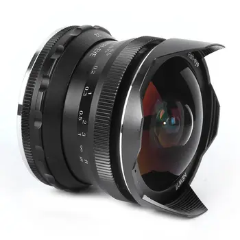 

NEWYI Optical Glass 7.5mm F2.8 Mark II Large Fish Eye Super Wide Angle Mirrorless Camera Manual Lens