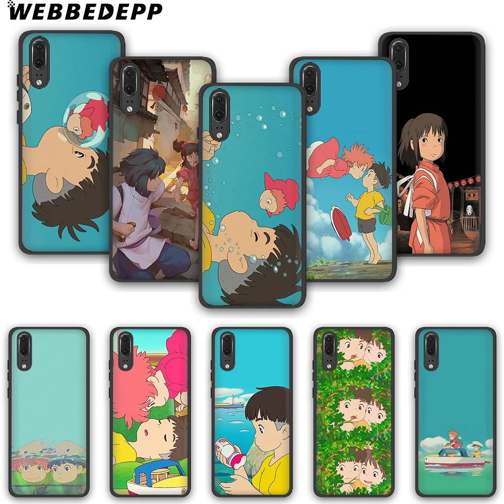 Чехол для телефона из ТПУ WEBBEDEPP Hayao Miyazaki anime ponyo Huawei P10 P20 P30 Lite Pro Y6 Y7 prime 2018 Y9 2019 |