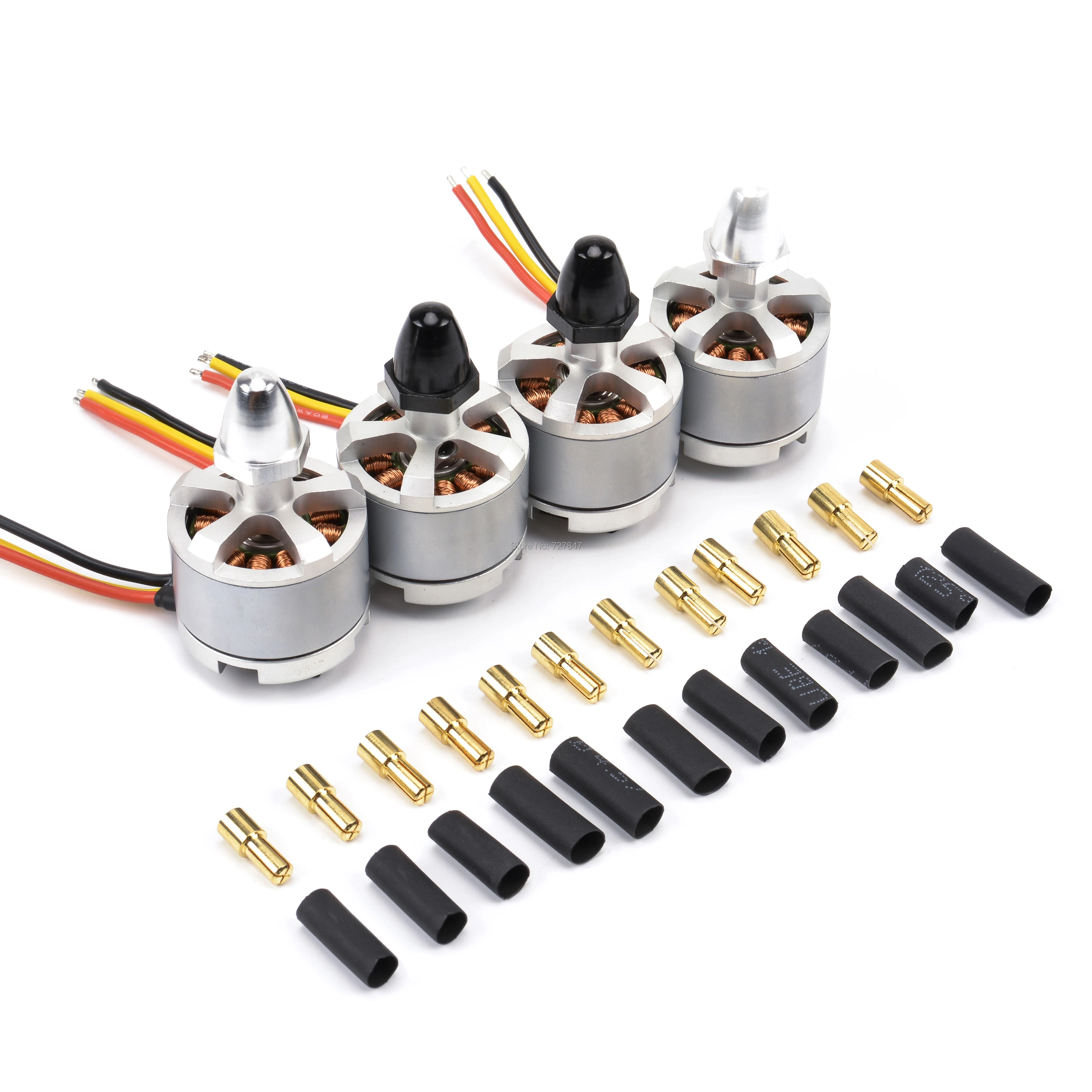 4 шт./лот 2212 920KV бесщеточный двигатель CW CCW Motors черный серебристый для фотокоптера