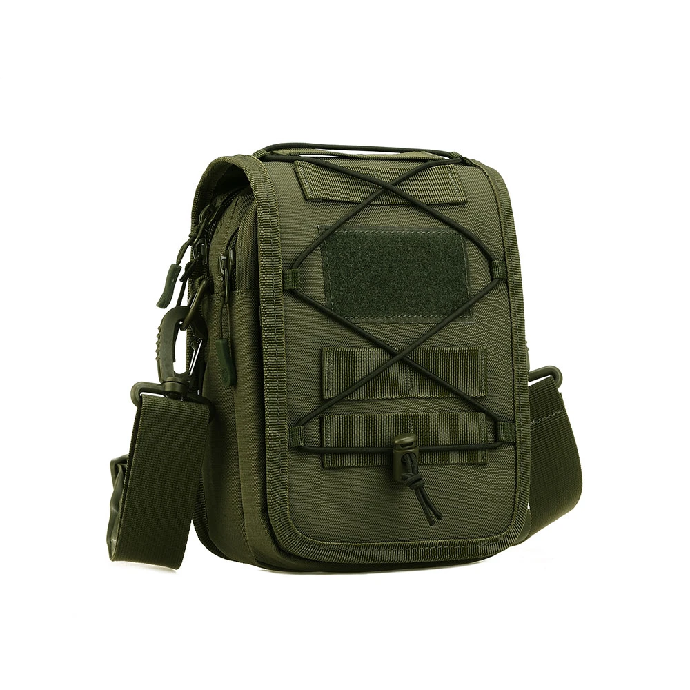 OD Tactical Bag Military Messenger Camouflage Bag Nylon Outdoor Fishing Hiking Sport Camping Crossbody Pouch Single Shoulder - Цвет: OD
