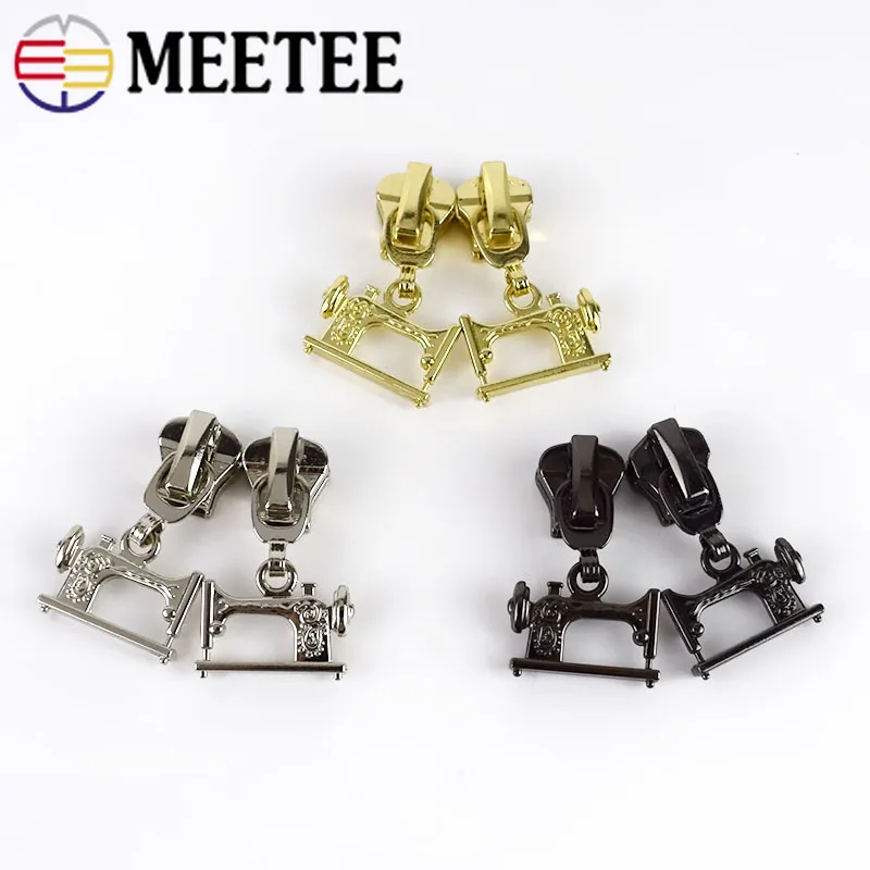 10 шт. 3 #5 # Meetee слайдеры на молнии для металла и смолы Съемник головка сделай сам
