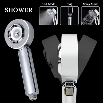 

Double-side Function Shower Head Shampoo Shower Gel High Pressure Shower-head Bath Hand Holder High Quality Nozzle For Bathroom