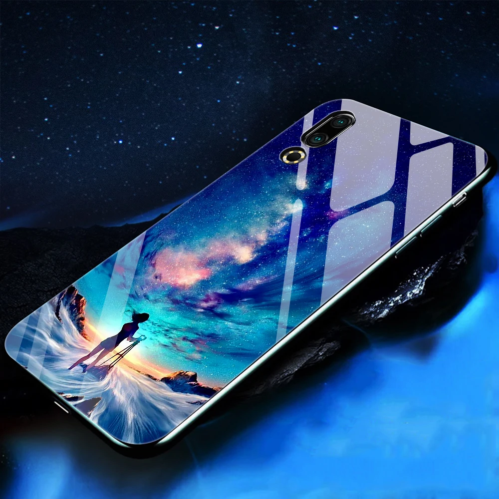 Чехол для Meizu 16 s, чехол из закаленного стекла «Планета космос», стеклянный чехол для Meizu 16 s, Coque Shell для Meizu 16 s 16S Fundas