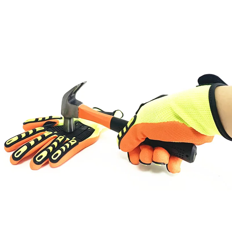 Hot sale level 5 cut gloves sandy nitrile coated work gloves oilfield breathable TRP working gloves  IMG_7461_副本