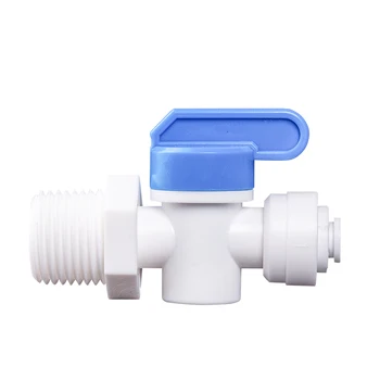 

1/2" Male - 1/4" OD Tube PE Pipe Fitting Backwash Controlled Ball Valve Aquarium RO Water Filter Reverse Osmosis System