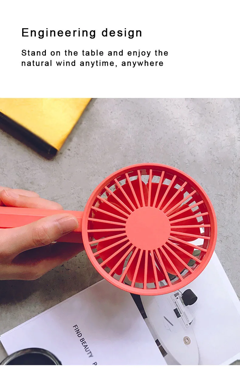 Usb Mini Fold Electric Portable Fans Containing Small Fans Originalities Small Electrical Ventilator Desktop