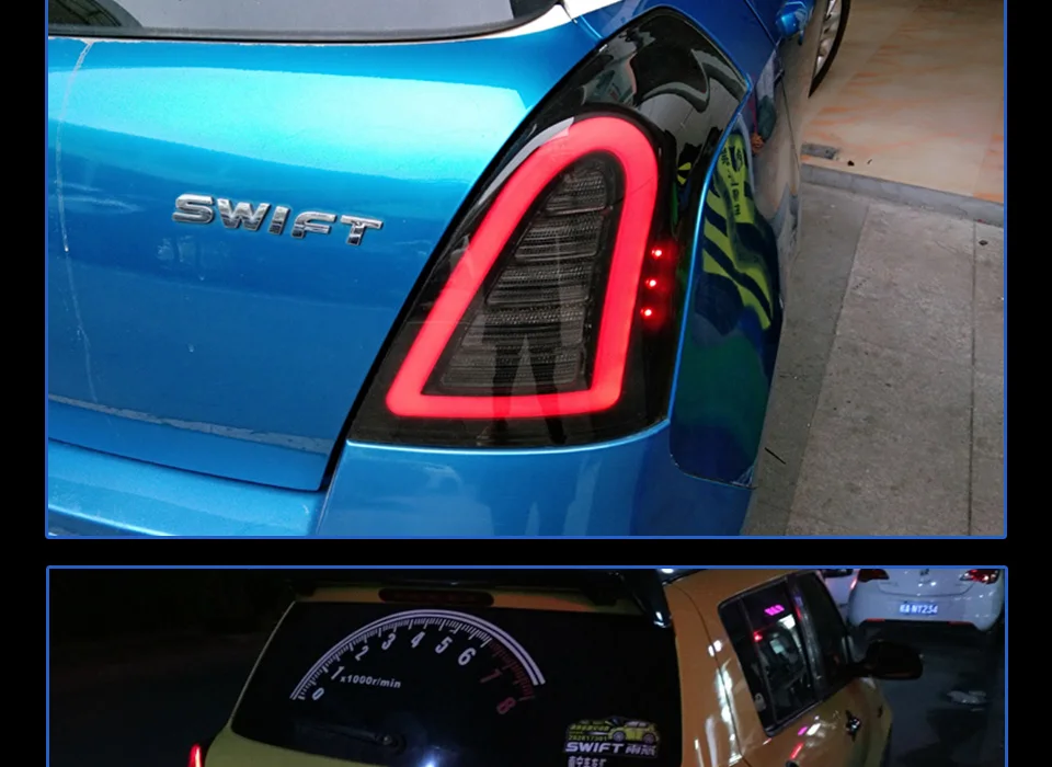 Задний фонарь для автомобиля Suzuki Swift 2004- Swift Задний светильник s светодиодный противотуманный светильник s DRL Дневной ходовой светильник тюнинг автомобильные аксессуары
