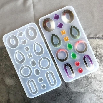 

3 Pack Earrings Resin Molds Kit Bohemian Drop Dangle Acrylic Earrings Epoxy Resin Molds Fashion Jewelry Making Tools