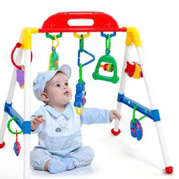 

Kuulee 0-1 Year Old Infant Baby Fitness Machine Toy for Intellectual Traning Including Pendants Ringing Bells(58*8*39CM)