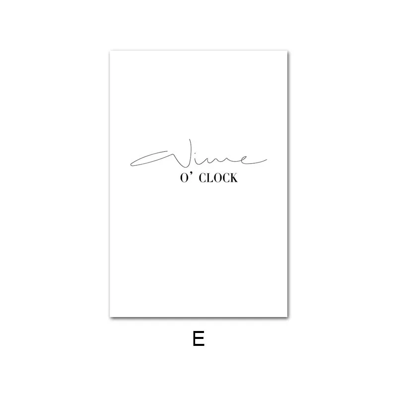 Coffee-Wine-Bead-Poster-Black-White-Food-Drink-Kitchen-Wall-Art-Print-Simple-Canvas-Painting-Modern (8)