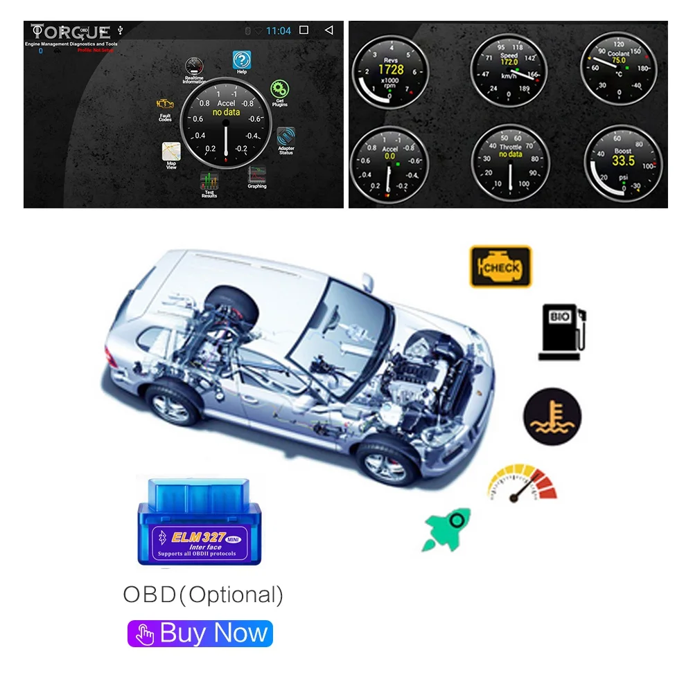 Автомагнитола 2 din 1" Android мультимедийный плеер gps wifi Bluetooth плеер для Toyota Volkswagen hyundai Киа Renault Suzuki 1G 2G 4