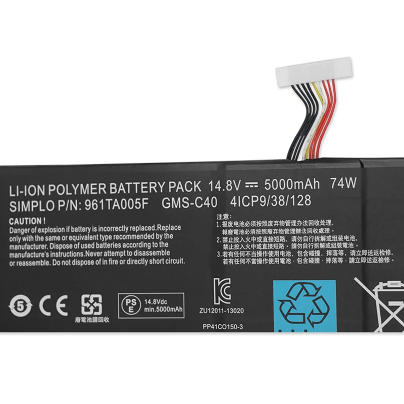 Аккумулятор для Razer Blade Pro 17 GMS-C40 2015 5000 2013 RZ09-0117 RZ09-0099 RZ09-00991101 RZ09-00991102 в 14 8 мА · ч |