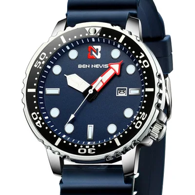 Men Watch Quartz Wristwatch for men Military Silicone Mens Wristwatches BEN NEVIS Gift for Male Rel