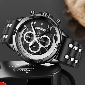 

Relogio Masculino 2020 LIGE Warterproof Sport Silicone Mens Watches Top Brand Luxury Clock Male Business Quartz Watches Mens+Box