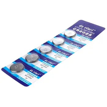

5PCS 5PCS Lithium Battery CR2025 3V Cell Coin Batteries DL2025 BR2025 KCR2025 CR 2025 Car Key Button Watch Computer Electronic