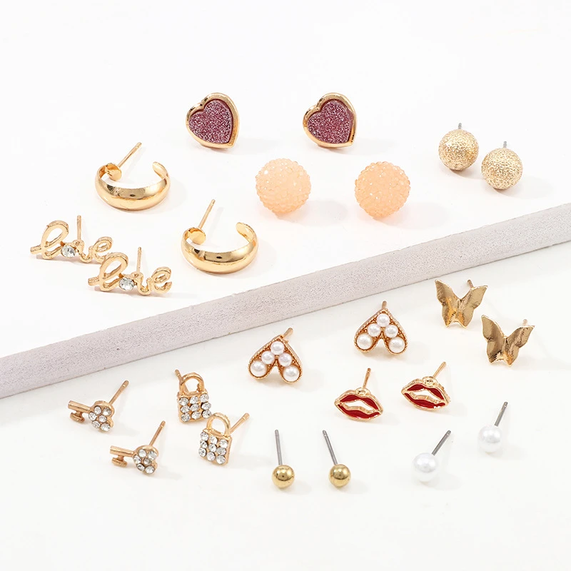 DoreenBeads Модные серьги для женщин аксессуары золотые белые геометрические с