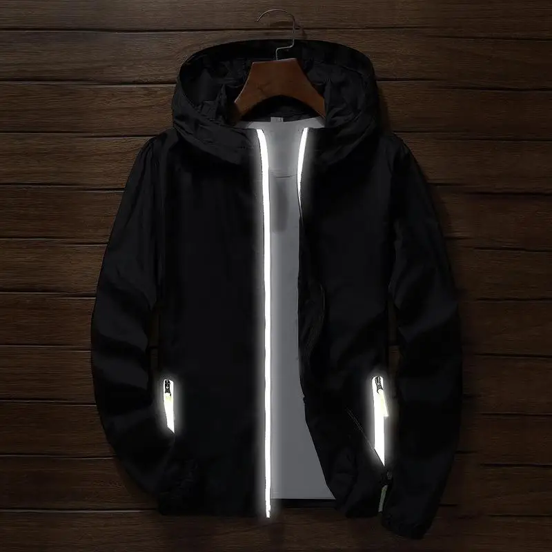 Sport Outdoor Cycling Thin Coat Jackets Man Autumn Casual Loose Windproof Jacket Male's Waterproof Candy-Colored Outwear Tops