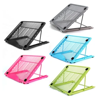 

Adjustable Laptop Stand Folding Mesh Bracket Desktop Office Tablet Pad Holder Heat Reduction Mount Support