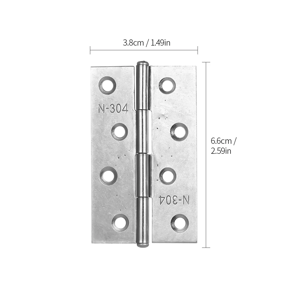 2 шт./компл. 304 Нержавеющая сталь стыковые петли SS Doorhinges высокое качество петля для шкафа в форме шкатулка для шкафных петель