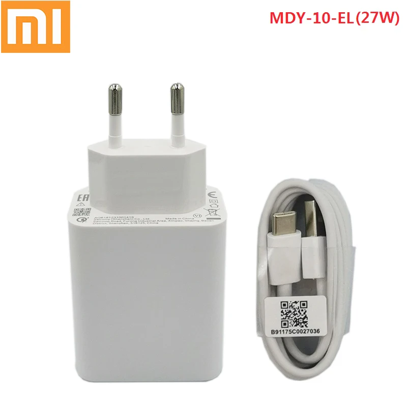 

Original Xiaomi MDY-10-EL Mi9 Charger 27W QC4.0 High Speed Charger EU Adapter For Xiaomi Mi9 Mi9se 8 6 Redmi note 7 K20 Pro