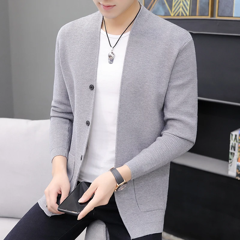 Sweater Men 2020 Winter Knitted Cardaigan Mens Sweater coat Single Breasted Solid Casual Male olyester Warm Homme Clothing 3XL Sweater Men 2020 Winter Knitted Cardaigan Mens Sweater coat Single Breasted Solid Casual Male olyester Warm Homme Clothing 3XL