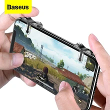 Baseus cep telefonu oyun denetleyicisi için Gamepad tetik yangın düğmesi amaç anahtar L1 R1 Shooter Joystick iPhone Android için telefon