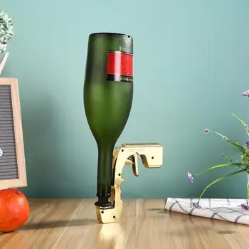 

Champagne Wine Dispenser Fountain Bottle Beer Ejector Feeding Flirt Gun Alloy Metal Wine Dispenser Shooting Pourer