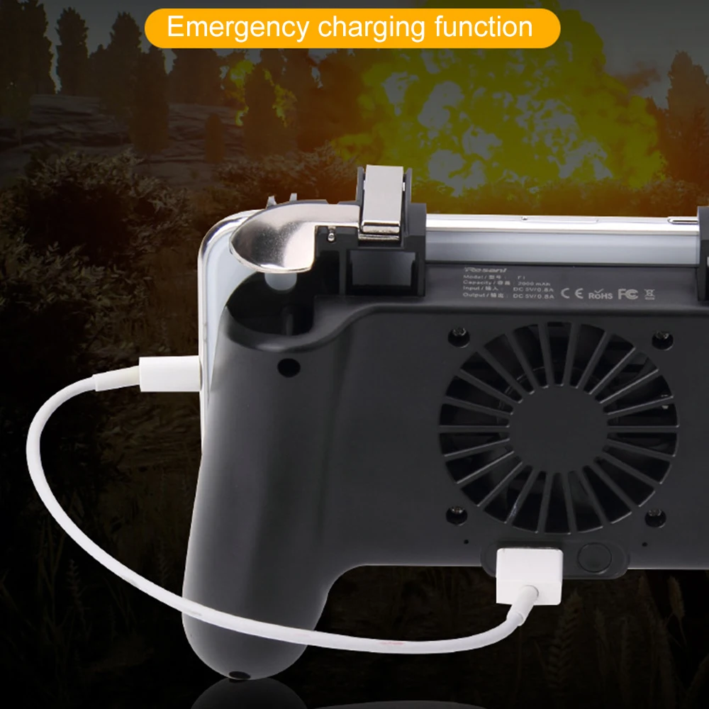  PUBG Mobile trigger For xiaomi iPhone Android iOS free fire Game Controller Gamepad Cooling Pad Fan