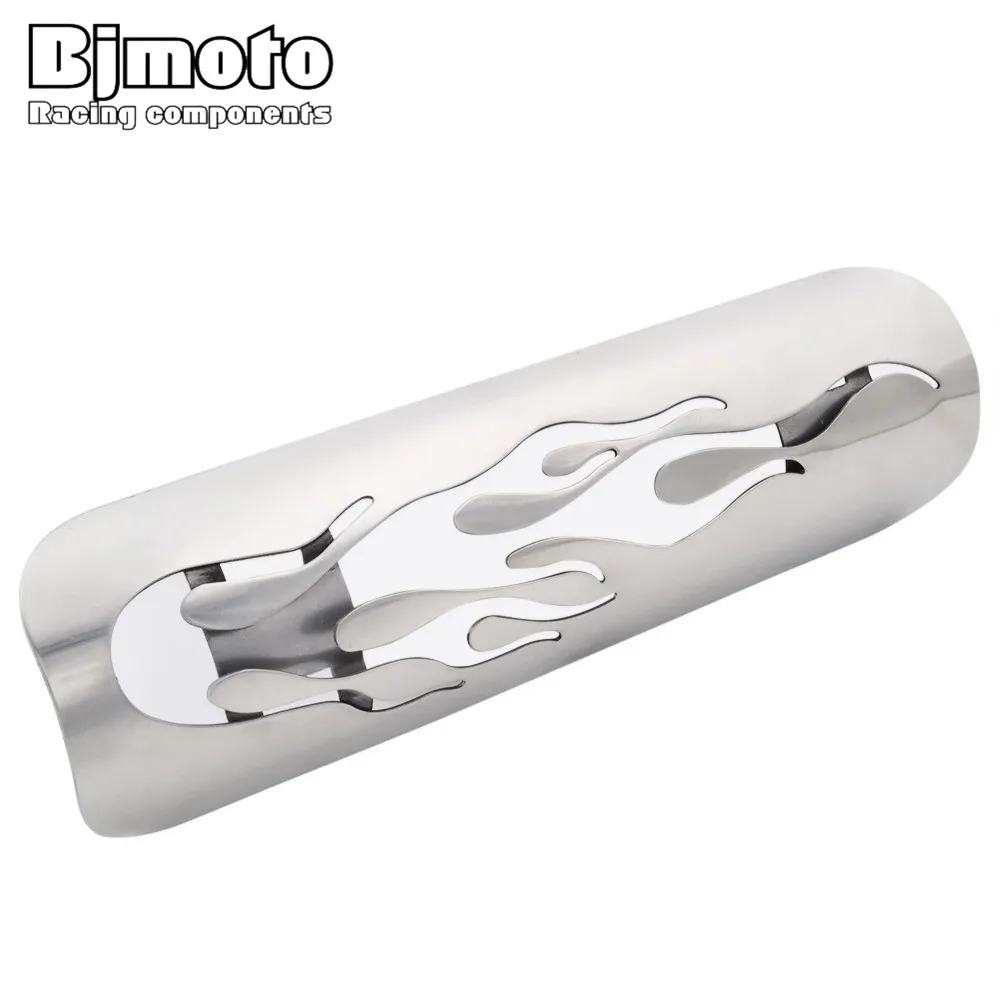 

Universal Motorcycle Exhaust Muffler Pipe Leg Protector Heat Shield Cover For Harley Honda Yamaha Kawasaki BMW for cafe racer