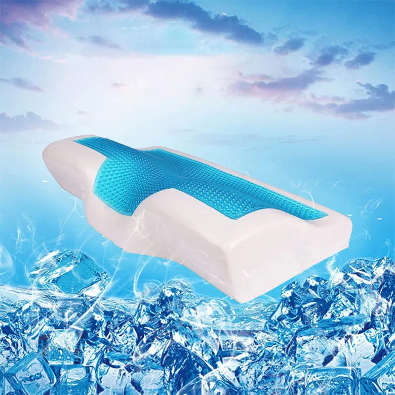Butterfly Memory Foam Gel Pillow Summer Ice Cooling Health Cervical Protect Massage Orthopedic Pillows Comfort For Home Beddings Butterfly Memory Foam Gel Pillow Summer Ice Cooling Health Cervical Protect Massage Orthopedic Pillows Comfort For Home Beddings