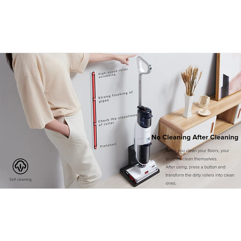 Wet Mop Vacuum Cleaner Wireless 