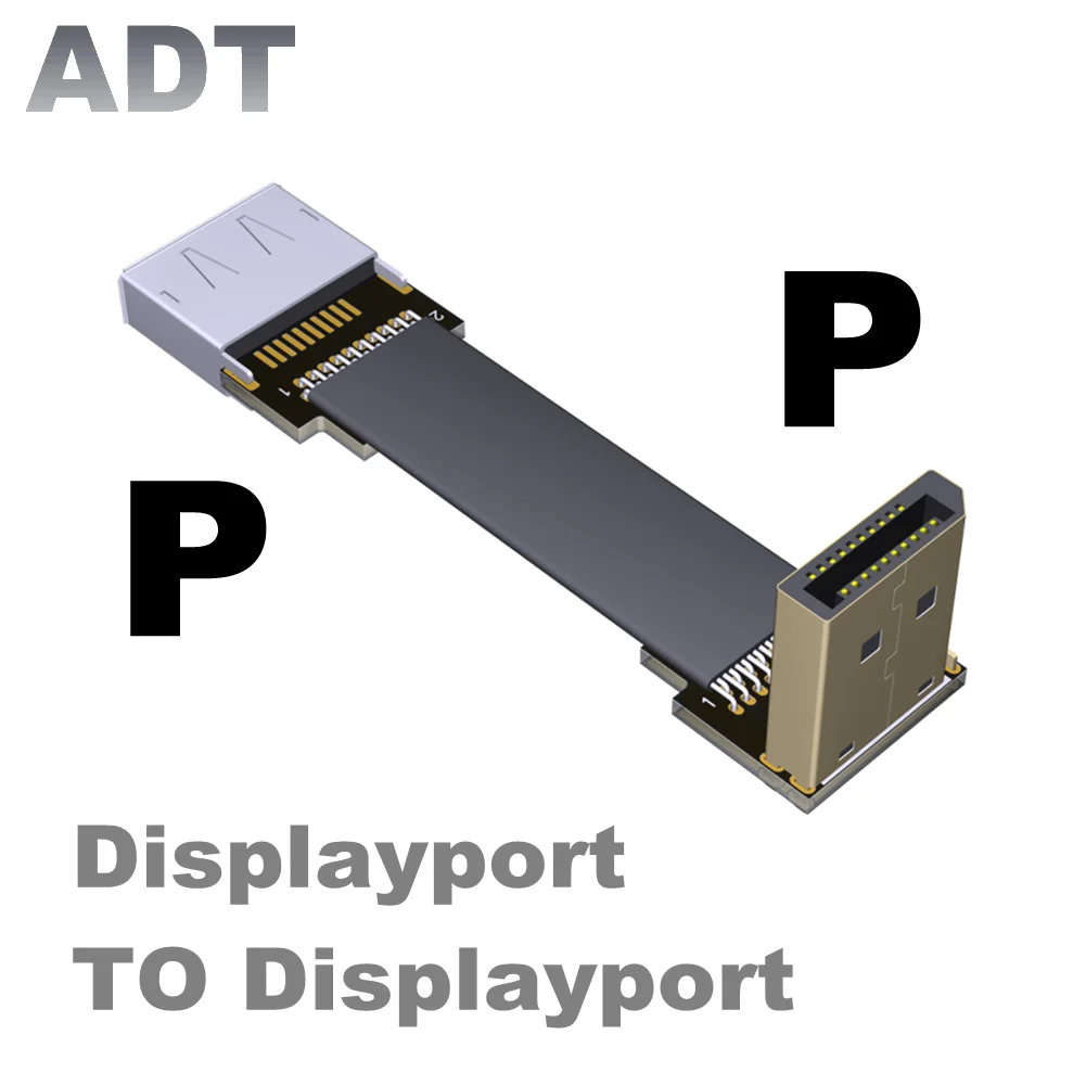 ТАВ P-P FPV Displayport плоский кабель DP к 1 4 2 мужского и женского пола гибкий ленточный