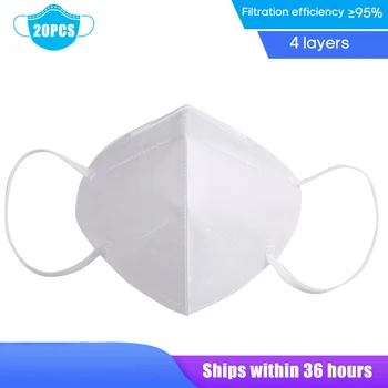 

CZ US Stock 5-20 Pcs Mask Face Mask Disposable Mask Stop PM2.5 Particle Respirator Breathable Dustproof Mouth Mask Cover