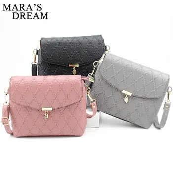 

Mara's Dream 2019 New Women's Bag Solid Color Fashion Wild Soft Face Ladies Messenger Bag Simple Women's Shoulder Bag