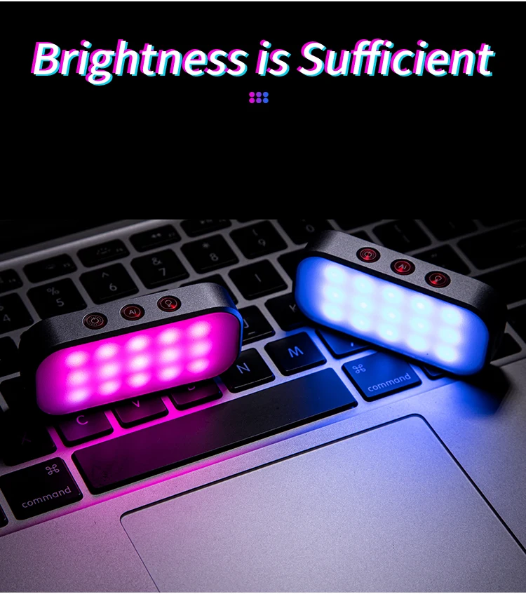 Fotopro портативный стробоскоп RGB светильник заполняющий для танцев с музыкой