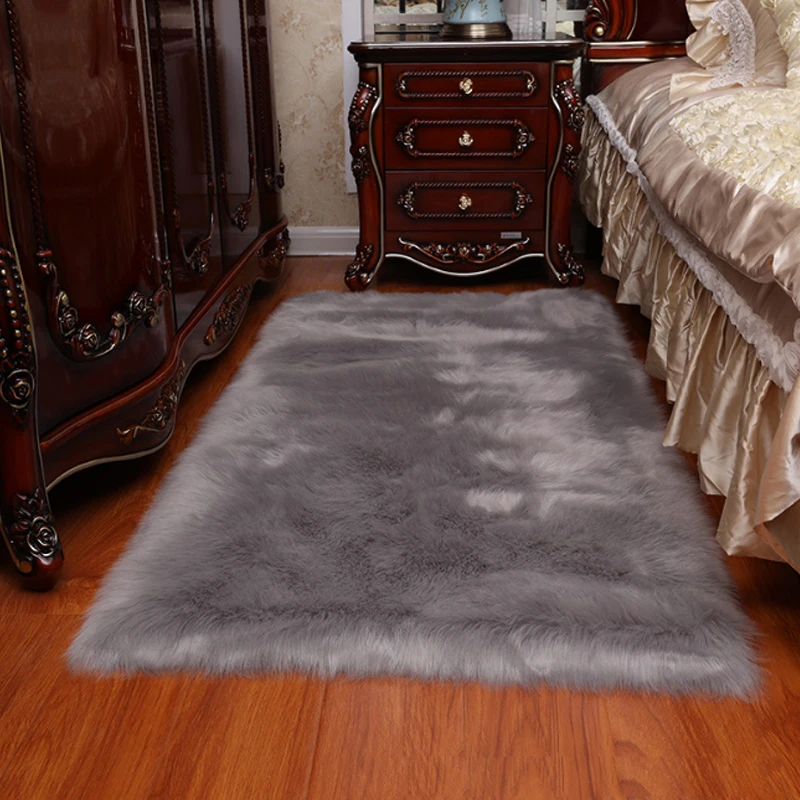 SOLEDI, искусственный шерстяной Мягкий Пушистый Ковер, чайный столик, для спальни, для украшения дома, шерстяной ковер, для кровати, стульев, прямоугольной формы, для гостиной