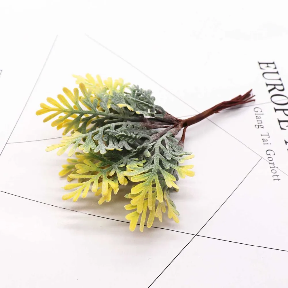 6/8 stücke Mixed Grünen Pflanze Blume Kirsche Staubblatt Beeren Bündel DIY Weihnachten Hochzeit Kuchen Geschenk Box Kränze Decor – Detail 14