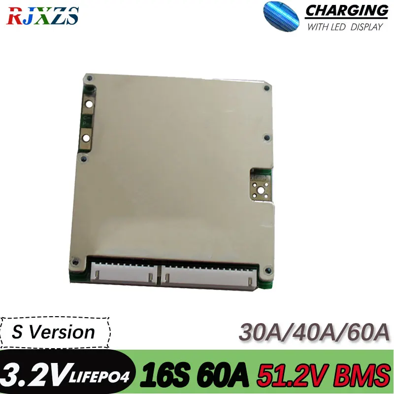 

16S 30A/40A/60A bms Lifepo4 48V large high current BMS PCM with different discharge port for electric bike electric car 60a bms