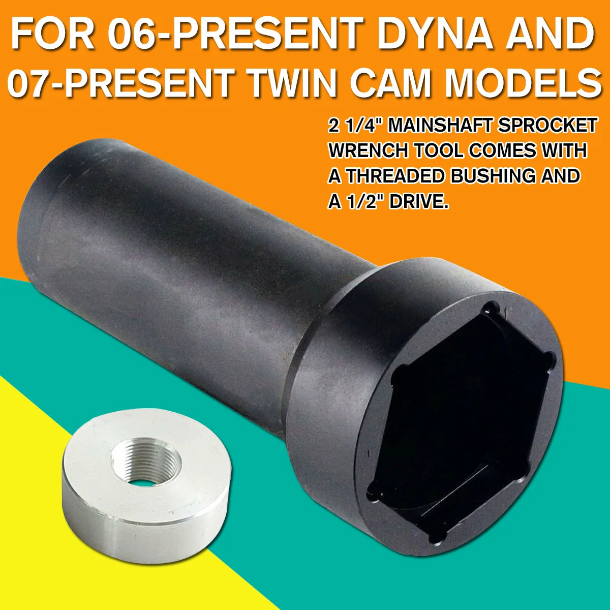 

Mainshaft Sprocket Socket Tool For Harley Davidson 2 1/4" - Twin Cam 2006 -Present/now For Harley Dyna