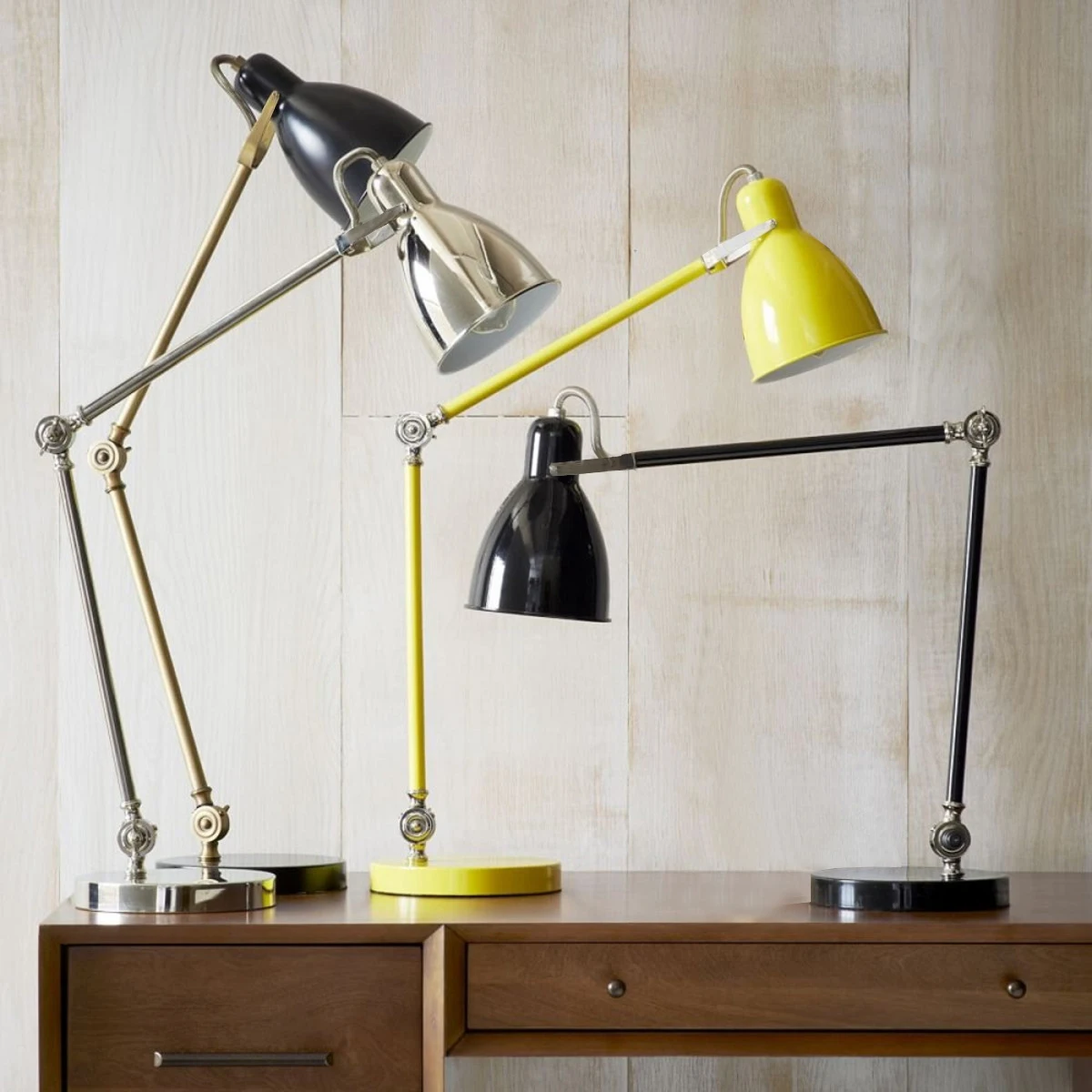 Swing Arm Desk Lamp Interchangeable Base Or Clamp Classic