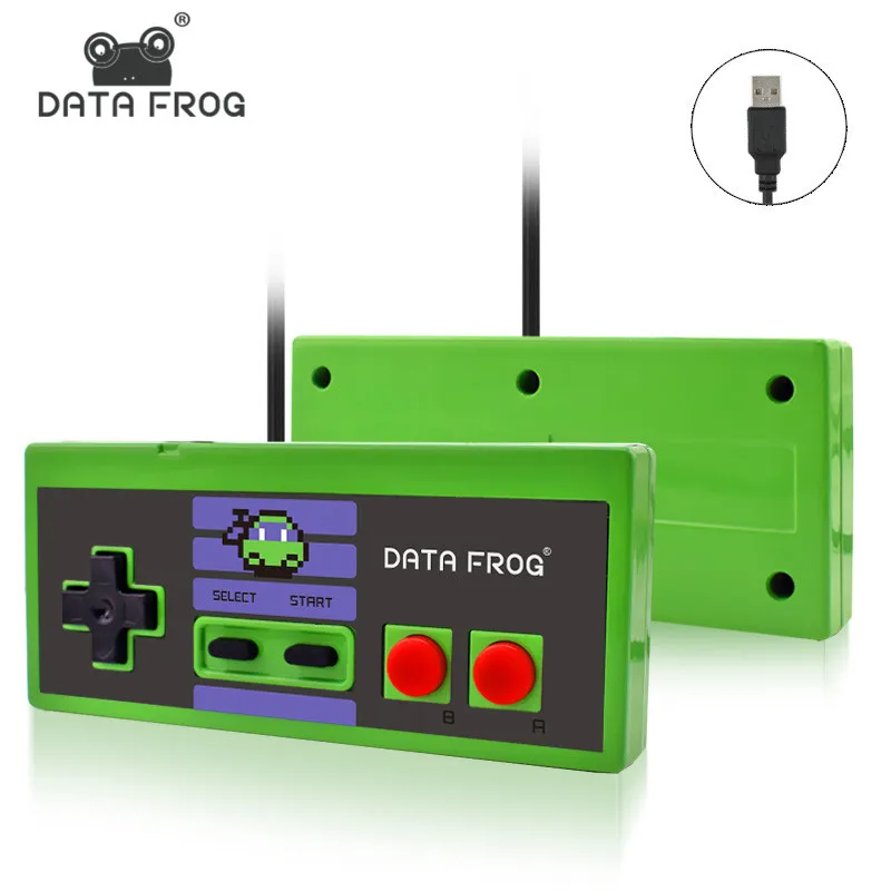 FFYY-Data лягушка пользовательский игровой контроллер 8 бит игры Проводной Usb геймпад джойстик для ПК и Mac Windows 7/8/10