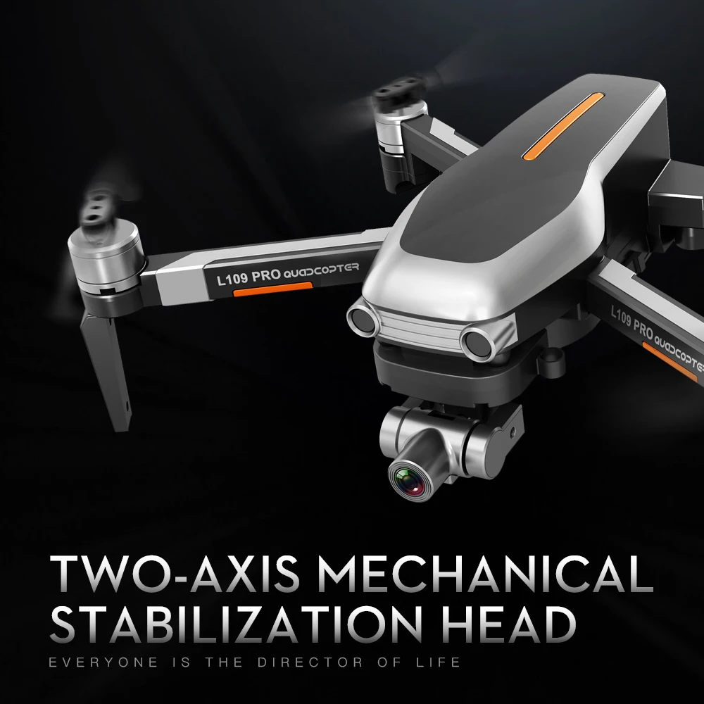 Новый Дрон GPS 4K HD Камера 2-осевой Противоударная стабильный Gimbal L109PRO 5G WI-FI FPV с