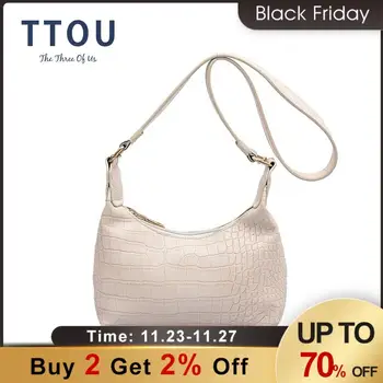 

TTOU Stone Pattern Simple Mini PU Leather Crossbody Bags For Women 2020 Summer Solid Color Shoulder Handbags and Purses Tote Bag