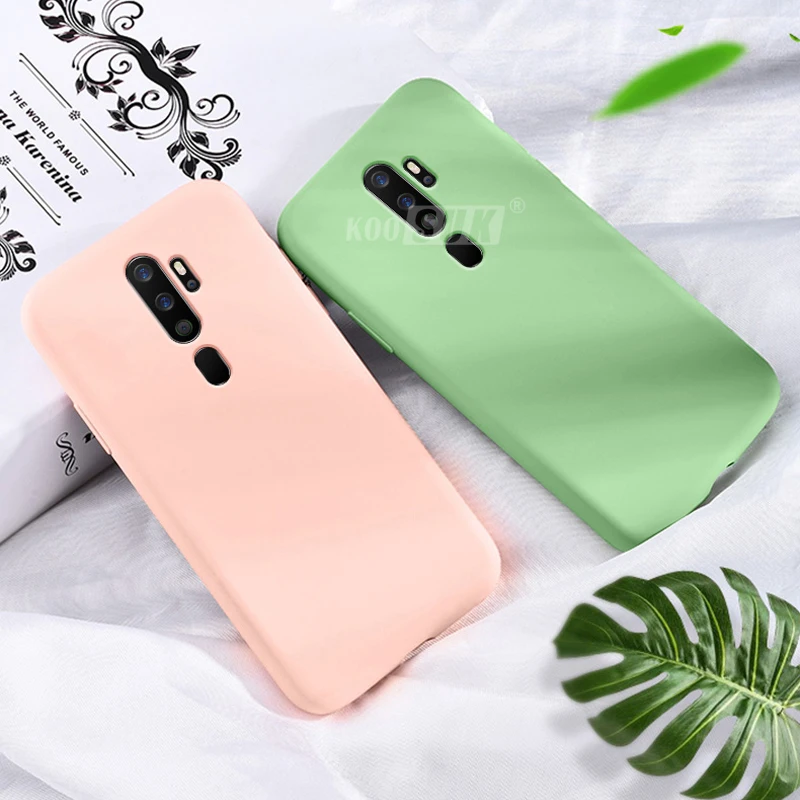OPPO A9 A11X чехол для телефона Гладкий жидкостный мягкий силиконовый задний чехол для OPPO A9 A5 ультратонкий Флокированный защитный чехол