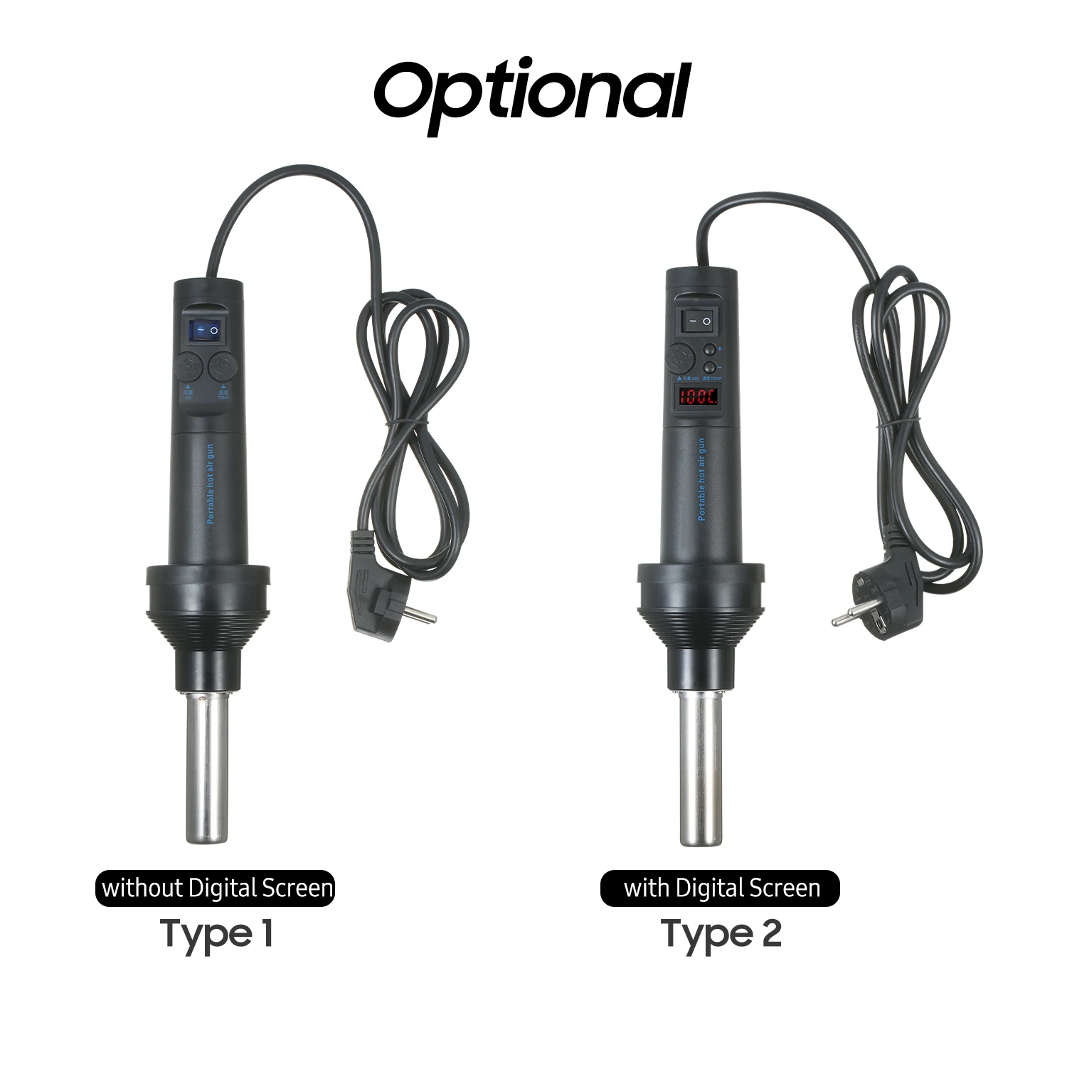 350W Heat Gun Mini Hot Air Heating Gun Small Heat Shrink Film Electronic  Mobile Phone Repair Soft Pottery Heat Thermal Blower