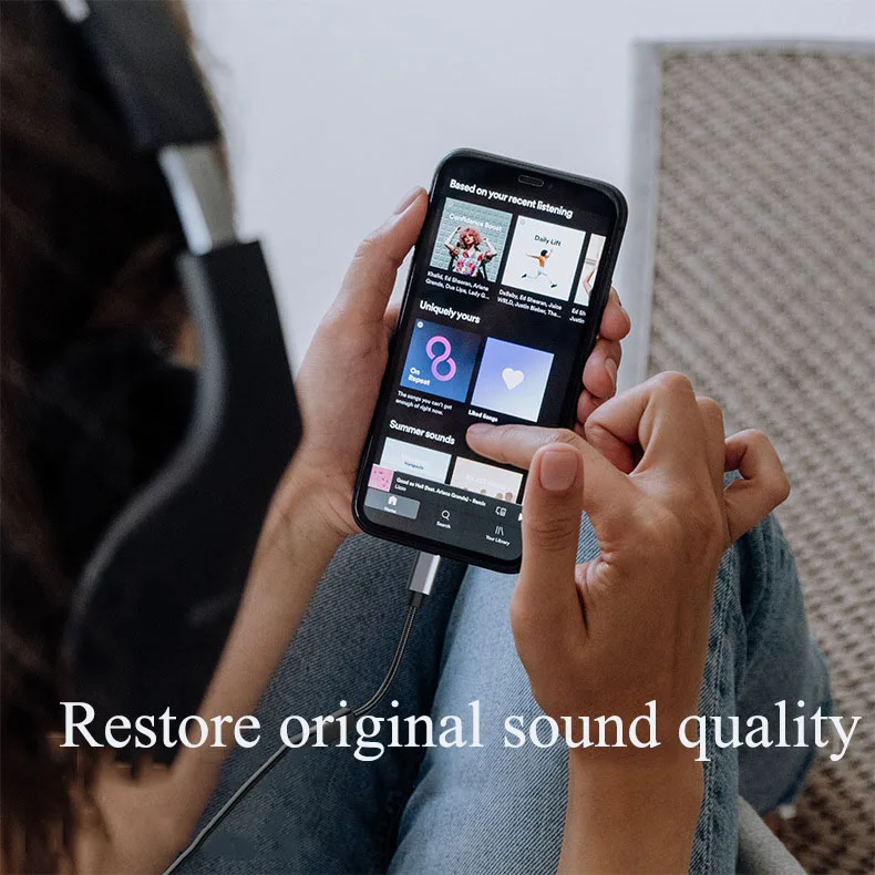 Hi Res Portable USBC DAC dongle Headphone Amplifier Type C to 3 5mm Jack Adapter for Google Pixel 2 3 4XL Samsung Galaxy iPad