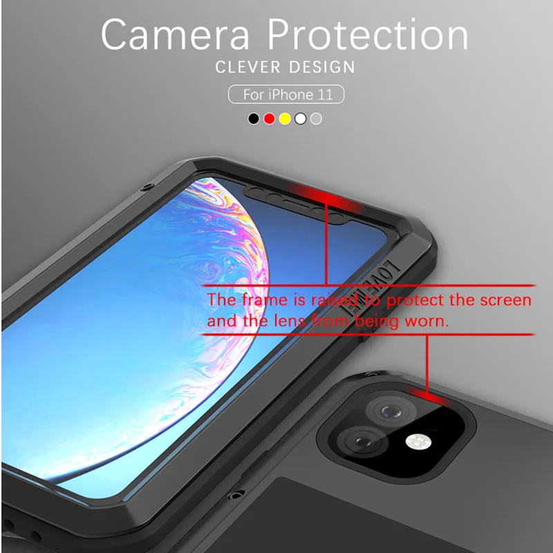 360 Full Cover For Apple iPhone 15 14 13 12 11 Pro Max Case Shockproof Glass Metal Armor Cover For iPhone XS XR X Case Aluminum