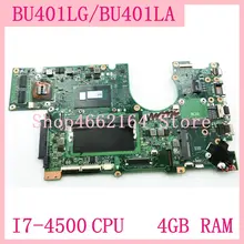 BU401LG материнская плата I7-4500 cpu 4GB ram V1GB Графический для ASUS BU401 BU401L BU401LG материнская плата для ноутбука BU401LG тест ОК